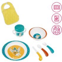 Retrouvez Badabulle - Coffret Repas Yummy - Set Vaisselle 7 pièces Inclus aux meilleurs prix sur Bebemaman.ma