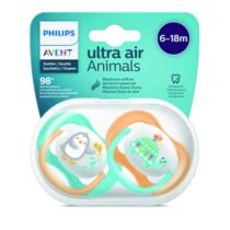 Retrouvez Avent 2 sucettes Ultra Air Animals garçon 6-18 mois aux meilleurs prix sur Bebemaman.ma . Livraison à domicile partout au Maroc.