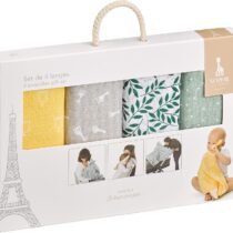 Retrouvez Sophie La Girafe Set de 4 langes 100% coton aux meilleurs prix sur bebemaman.ma. Livraison à domicile partout au Maroc.