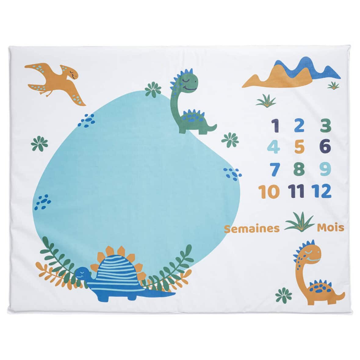 Babycalin Tapis de jeu imperméable moinniversaire Funny Dino