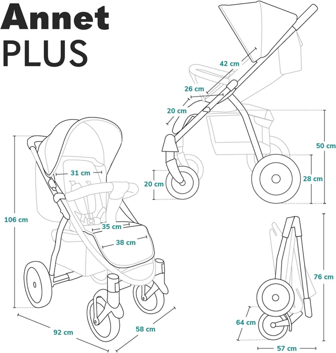 Bebemaman-LIONELO Poussette Annet Plus Lovin 7