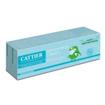 Pâte dentifrice biologique, avec de l'aloe vera, de la stévia, du fluor et de l'huile essentielle de menthe, pour optimiser l'hygiène bucco-dentaire des enfants entre 7 et 12 ans