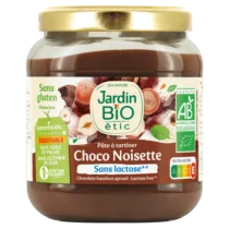 Retrouvez Jardin Bio étic Pâte à tartiner Chocolat Noisette Bio Sans lactose 350g aux meilleurs prix sur Bebemaman.ma . Livraison à domicile partout au Maroc. Paiement à la livraison.