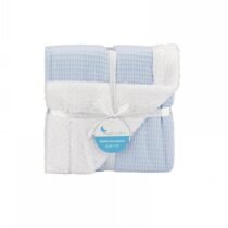 Bebemaman Interbaby Couverture Nid D’abeille Bleu