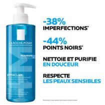 Retrouvez La Roche-Posay Effaclar Gel Moussant purifiant peau grasse 400ml aux meilleurs prix sur Bebemaman.ma . Livraison à domicile partout au Maroc.