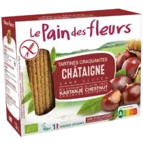 Retrouvez Le Pain des fleurs Tartines Craquantes Bio à la Châtaigne aux meilleurs prix sur Bebemaman.ma . Livraison à domicile partout au Maroc. Paiement à la livraison.